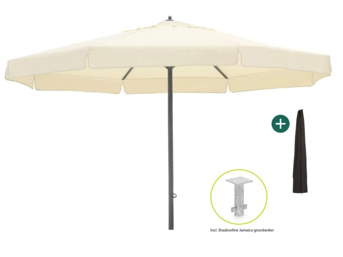Shadowline Jamaica parasol ø 500cm - Wit