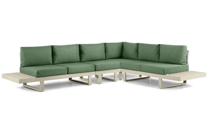Lifestyle Garden Furniture Lorenzo hoek loungeset 6-delig – Taupe-naturel-bruin