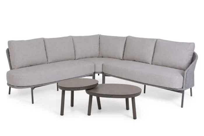 4 Seasons Outdoor Florence/Livo hoek loungeset 5-delig - Transparant