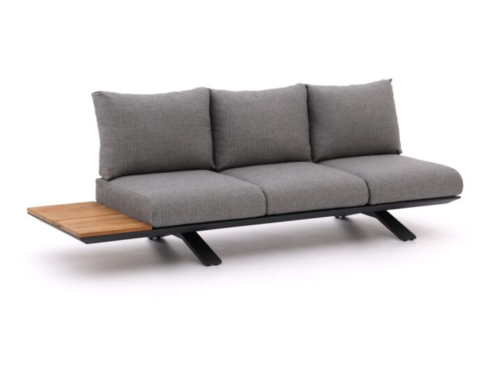 SUNS Stockholm lounge tuinbank 3-zits links/rechts 255cm Laagste prijsgarantie! – Grijs