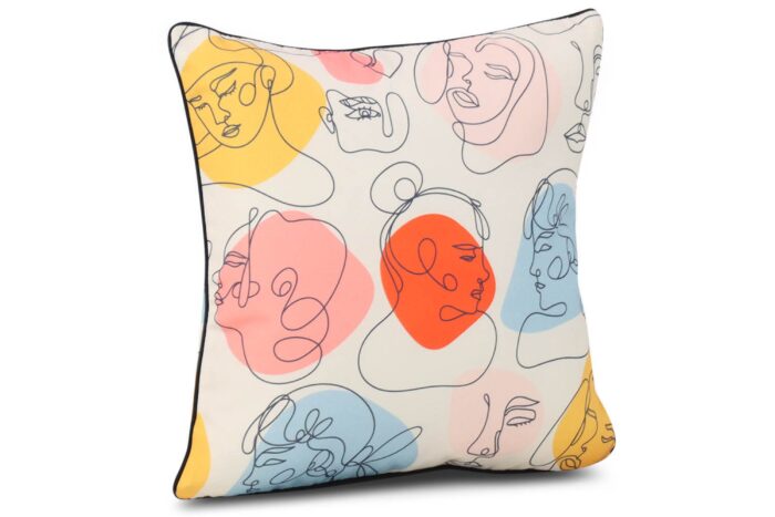 Stoff Nara sierkussen 45 x 45 cm – Roze