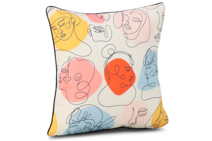 Stoff Nara sierkussen 45 x 45 cm - Roze