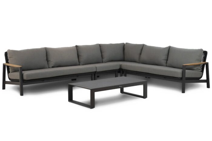 Coco Ralph/Zaga hoek loungeset 5-delig – Grijs-antraciet