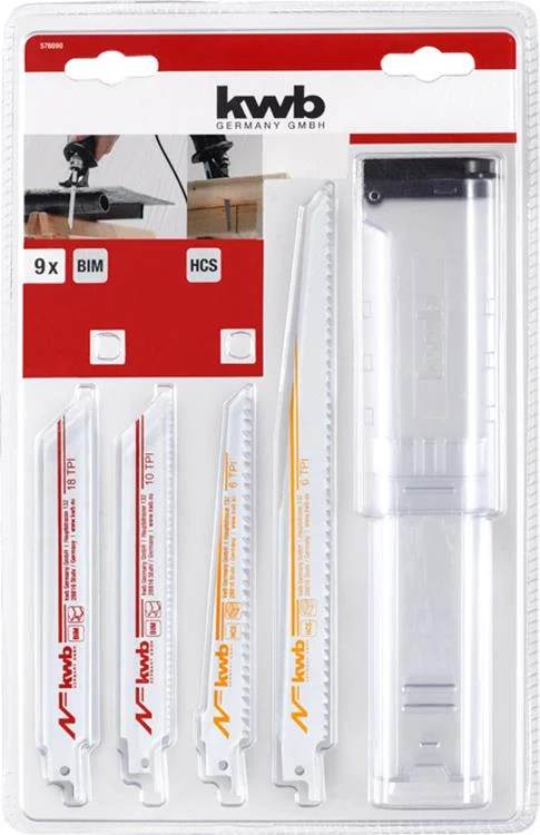 Kwb Reciprozaagbladenset 9dlg