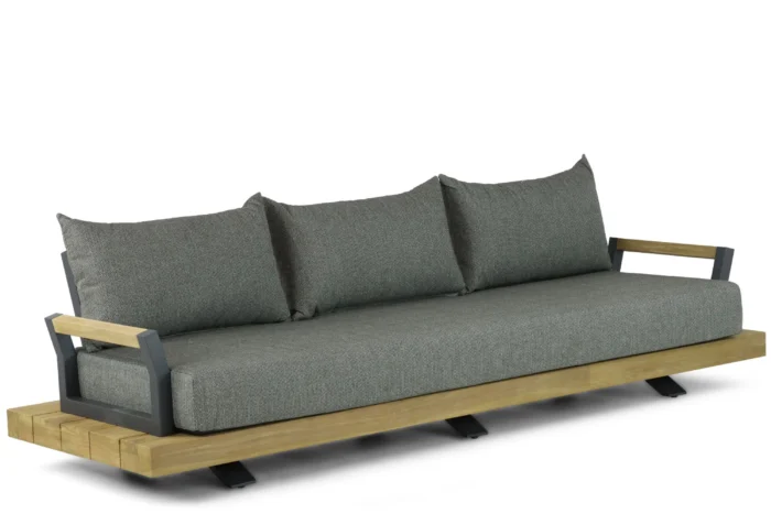 Santika Furniture Supreme lounge tuinbank 3-zits - Taupe-naturel-bruin