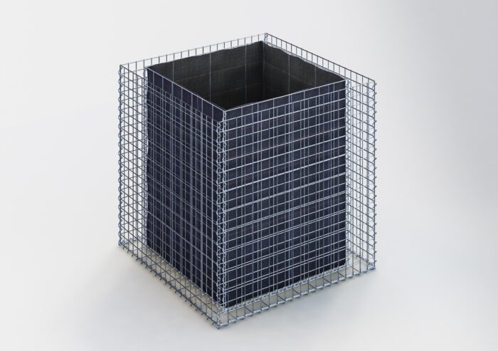 Gabiona Deutschland Rechthoekig verhoogd bed 100 cm x 100 cm x 100 cm (L x H x D), maaswijdte 5 x 5 cm, wanddikte 10 cm