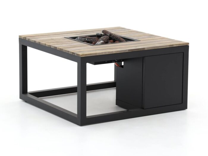 Cosiraw lounge vuurtafel 100x100x55cm – Grijs