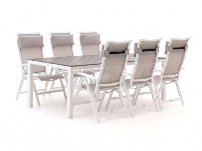 Bellagio tuinmeubelen Bellagio Lugo/Fidenza 220cm dining tuinset 7-delig verstelbaar Laagste prijsgarantie!