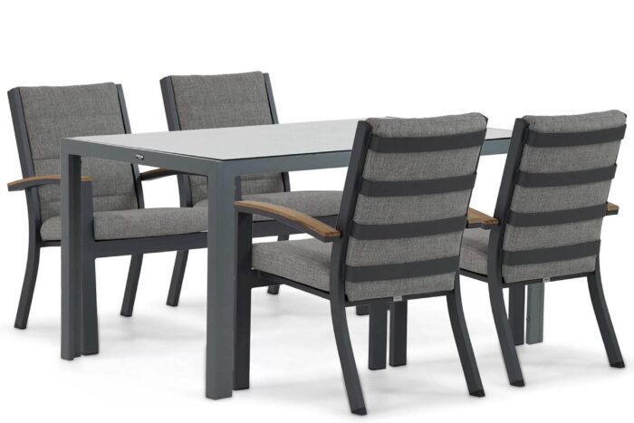 Osmen Midura/Venustas 150 cm dining tuinset 5-delig – Grijs-antraciet