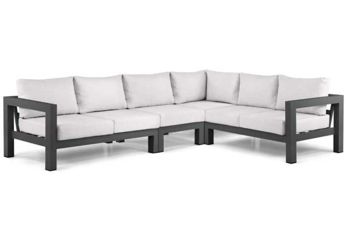 Lifestyle Garden Furniture Luca hoek loungeset 4-delig – Grijs-antraciet