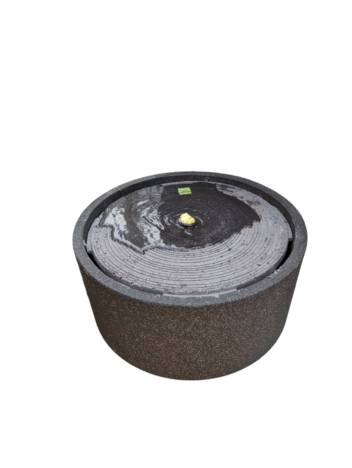 Elite Fontein stone lite black sandstone waterornament I E’lite – zwart