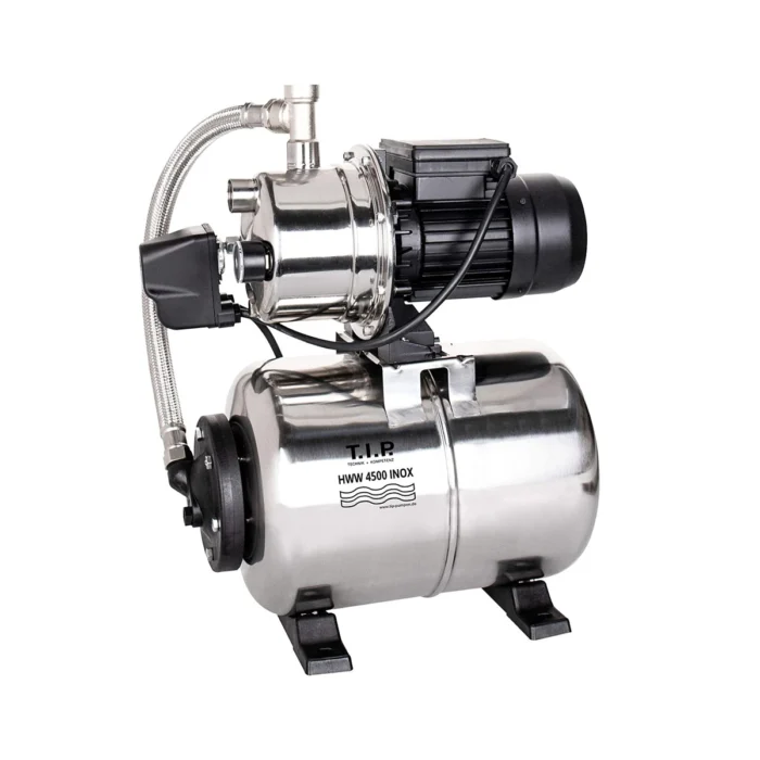 T.I.P. HWW 4500 INOX Hydrofoorpomp - Rood / zwart / RVS