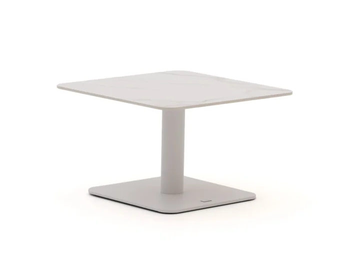 Bellagio tuinmeubelen San Lupo lounge tuintafel 59x59x37cm - Wit