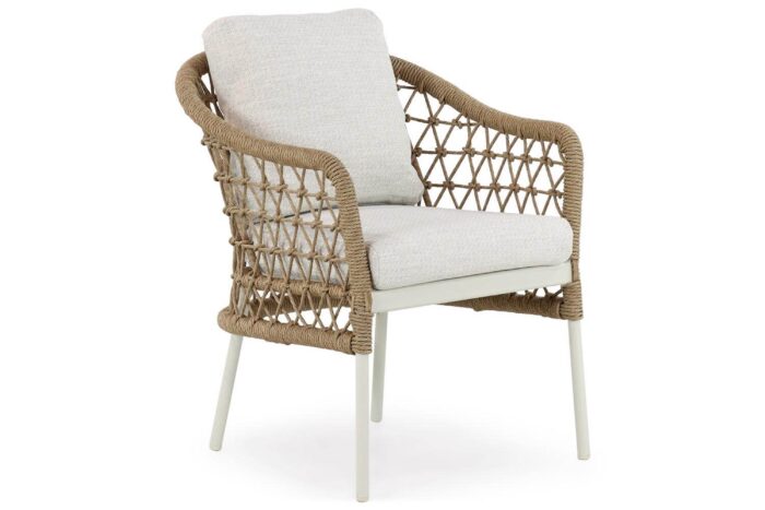 Coco Bali dining tuinstoel – Taupe-naturel-bruin