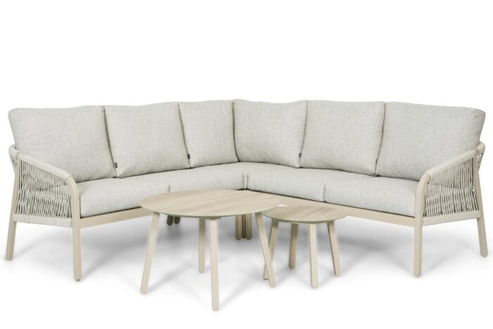 Lifestyle Biagio hoek loungeset 5 delig – Zand/Beige