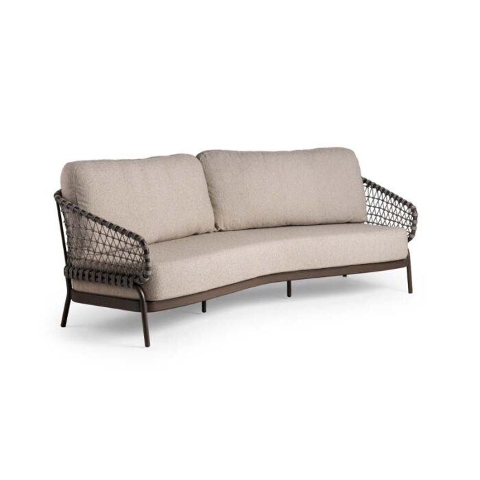 Tierra outdoor Juno 3-zits lounge bank incline chocolat