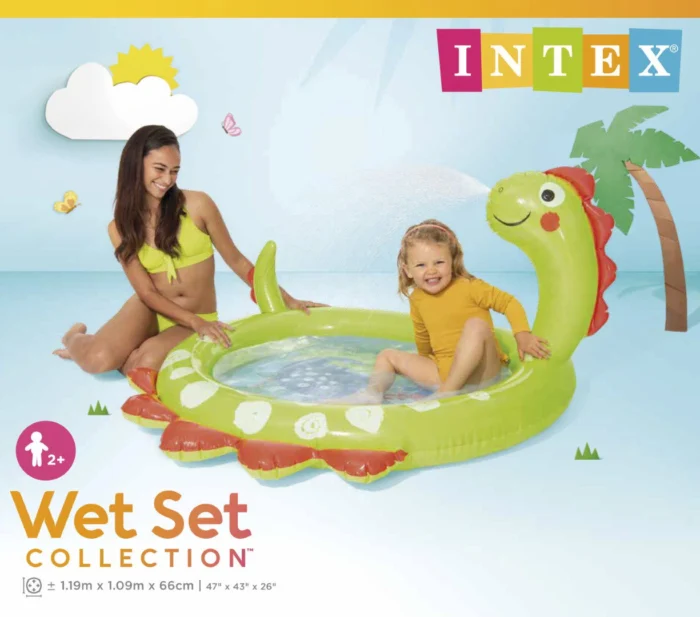Intex Kinderzwembad dinosaur spray pool
