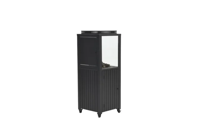 Garden impressions Cozy Living sfeerhaard Sevilla carbon black 55x55xH151 - zwart