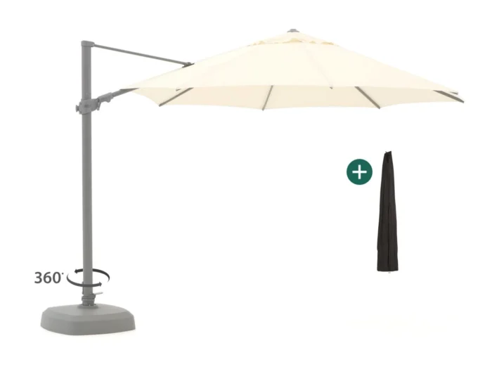 Shadowline Austin zweefparasol ø 350cm - Wit