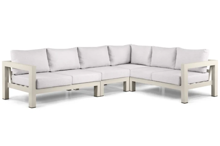 Lifestyle Garden Furniture Luca hoek loungeset 4-delig - Taupe-naturel-bruin