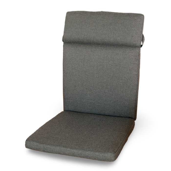 Oosterik home Hoge rug kussen W2416-028 – grijs