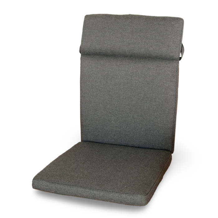 Oosterik home Hoge rug kussen W2416-028 - grijs