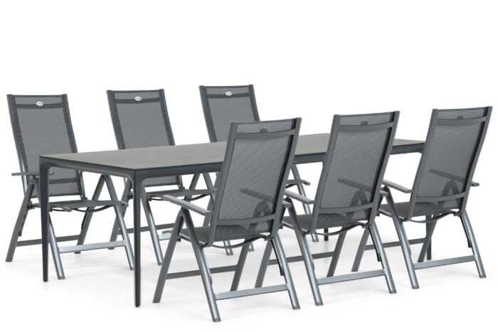 Hartman Royal Club/Cesar 220 cm dining tuinset 7-delig – Grijs-antraciet