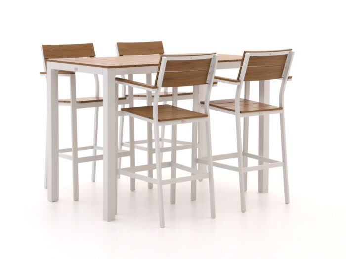Bellagio tuinmeubelen Bellagio Fidenza 150cm barset 5-delig Laagste prijsgarantie! – Wit