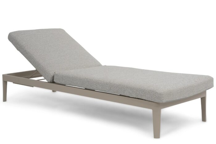 Lifestyle Garden Furniture Mateo ligbed met kussen loft/sandy – Taupe-naturel-bruin