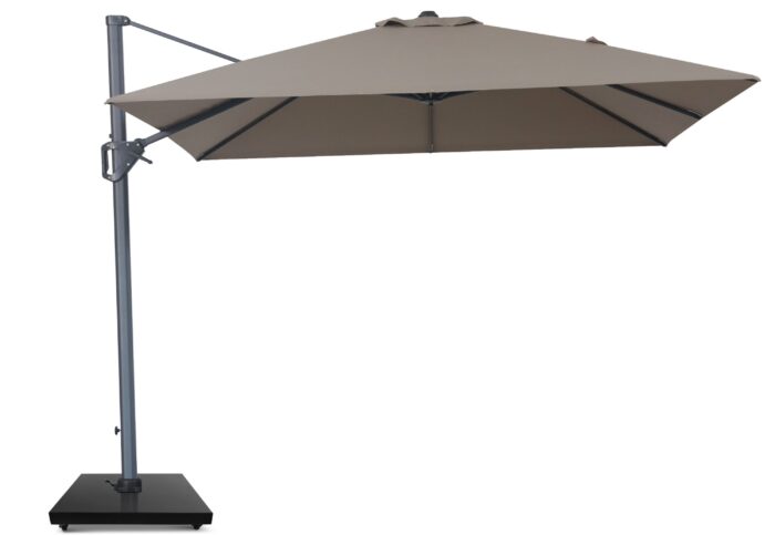 Camello Diego zweefparasol 3x3m S1 (excl. voet) – Taupe-naturel-bruin