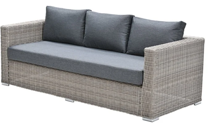 Garden impressions Tennessee 3-zits bank L225 cm vintage willow/antraciet texfiber - bruin;grijs