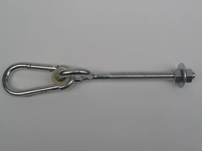 Hermic Schommelhaak m12x250 mm elektrolitisch verzinkt lengte tot oog 140 mm