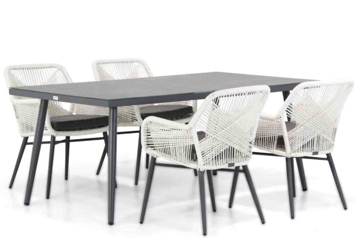 Lifestyle Garden Furniture Advance/Sophia 180 cm dining tuinset 5-delig – Grijs-antraciet