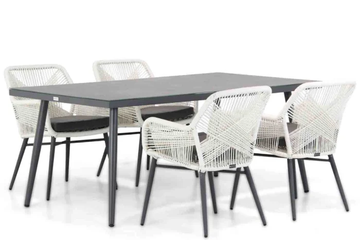 Lifestyle Garden Furniture Advance/Sophia 180 cm dining tuinset 5-delig - Grijs-antraciet