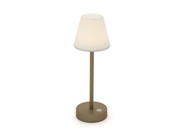 New Garden Lola slim tafellamp led oplaadbaar dimbaar ø 11cm (h: 32cm) – Taupe