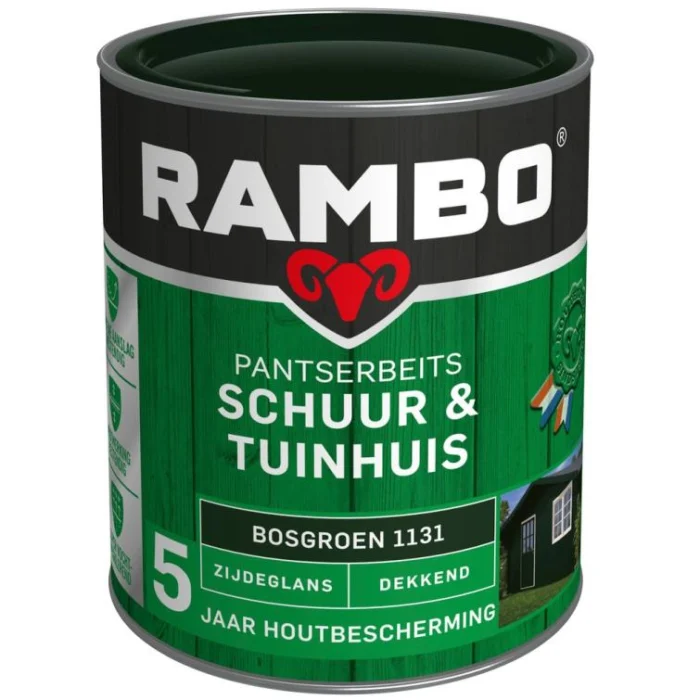 Rambo Pantserbeits schuur en tuinhuis zg dek 1131 0,75l - groen