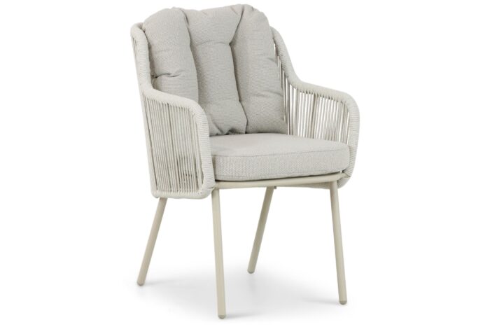 Santika Furniture Nanda dining tuinstoel – Taupe-naturel-bruin