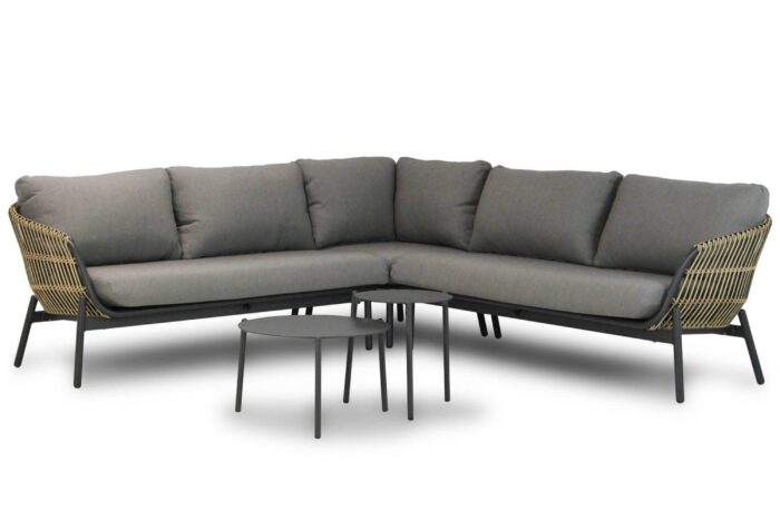 Coco Nathan/Pacific 60-45 cm hoek loungeset 5-delig – Taupe-naturel-bruin