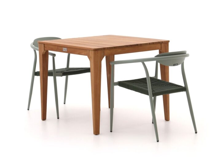 Manifesto Furniture Manifesto Cavone/Bruca 90cm dining tuinset 3-delig stapelbaar Laagste prijsgarantie! – Bruin