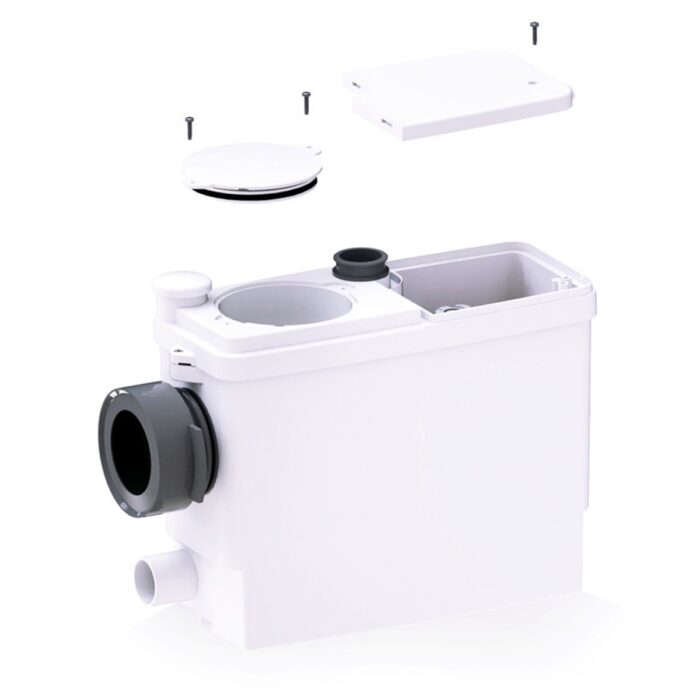 SFA SaniPack Pro Up Sanibroyeur | wandhangend toilet – Wit / grijs
