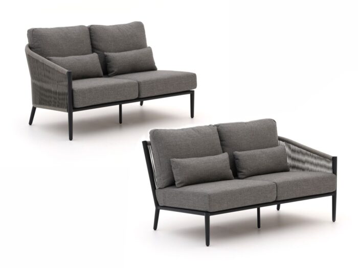 Bellagio tuinmeubelen Bellagio Mineo loungemodule linker + rechterarm 144cm Laagste prijsgarantie! – Grijs