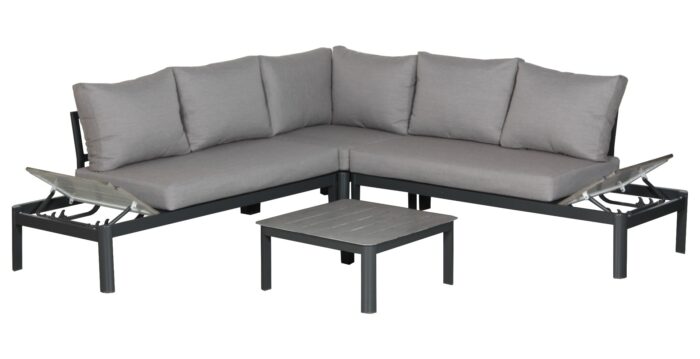Aluminium loungeset Leroy 5 personen