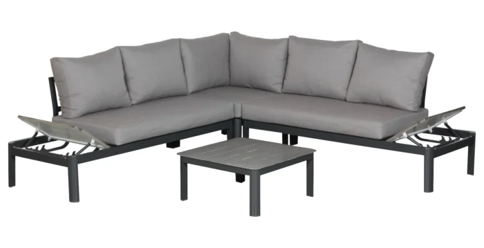 Aluminium loungeset Leroy 5 personen