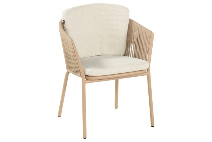 Hartman Sevilla dining tuinstoel cappuccino – Taupe-naturel-bruin