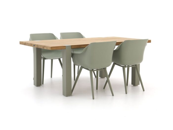 Hartman tuinmeubelen Hartman Sophie Studio/Almeria 200cm dining tuinset 5-delig Laagste prijsgarantie! – Groen