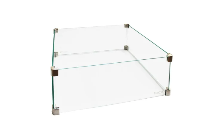 Cosi Glasset voor vuurtafel vierkant - Transparant