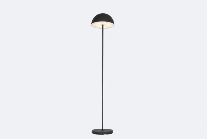 Buiten vloerlamp mushroom zwart oplaadbaar 3-staps dimbaar Keira