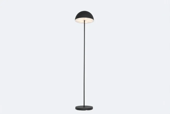 Buiten vloerlamp mushroom zwart oplaadbaar 3-staps dimbaar Keira