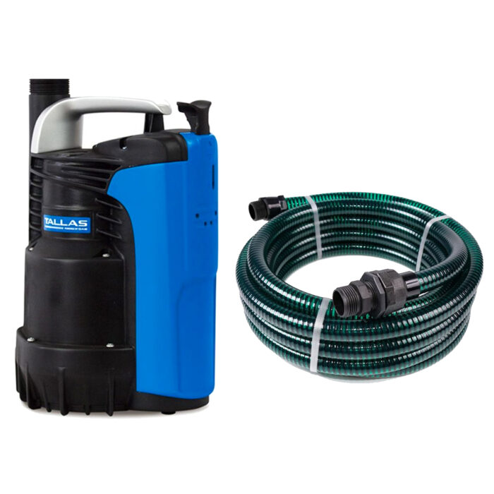 Tallas D-CWP 300 met afvoerslang 7 meter – Blauw / zwart