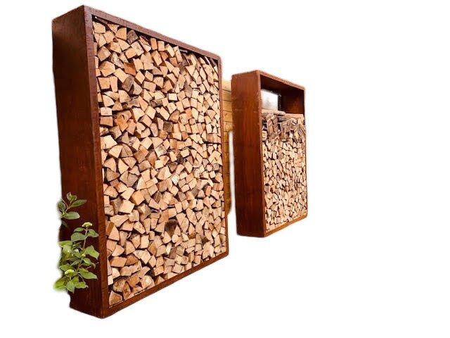 Geroba Houtopslag Egura roestkleurig 100×38,5×150 cm – hout